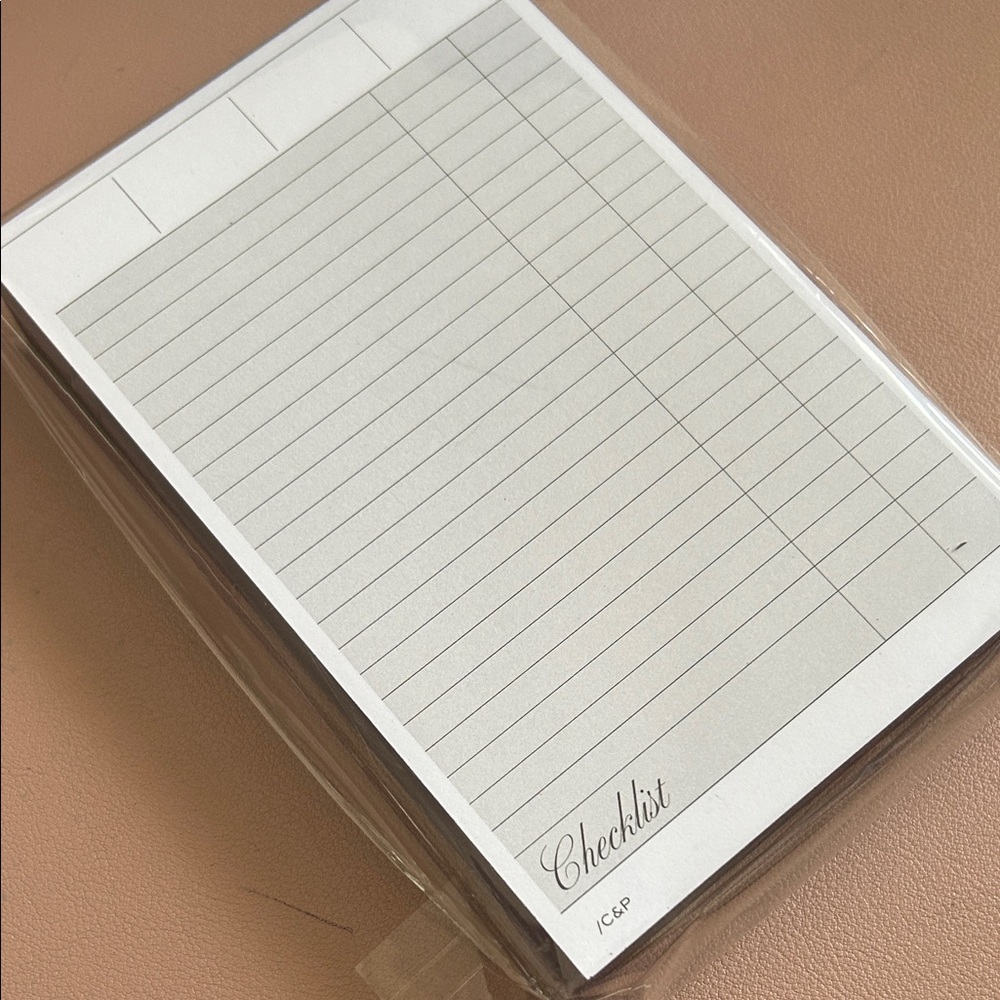 Cloth & Paper Checklist Notepad (July 2025 Sub Box)